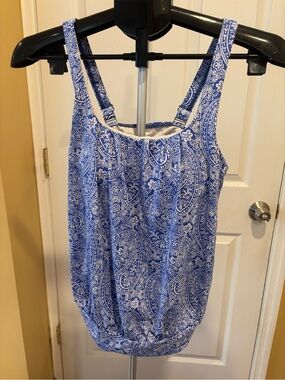 Blue Paisley Tankini